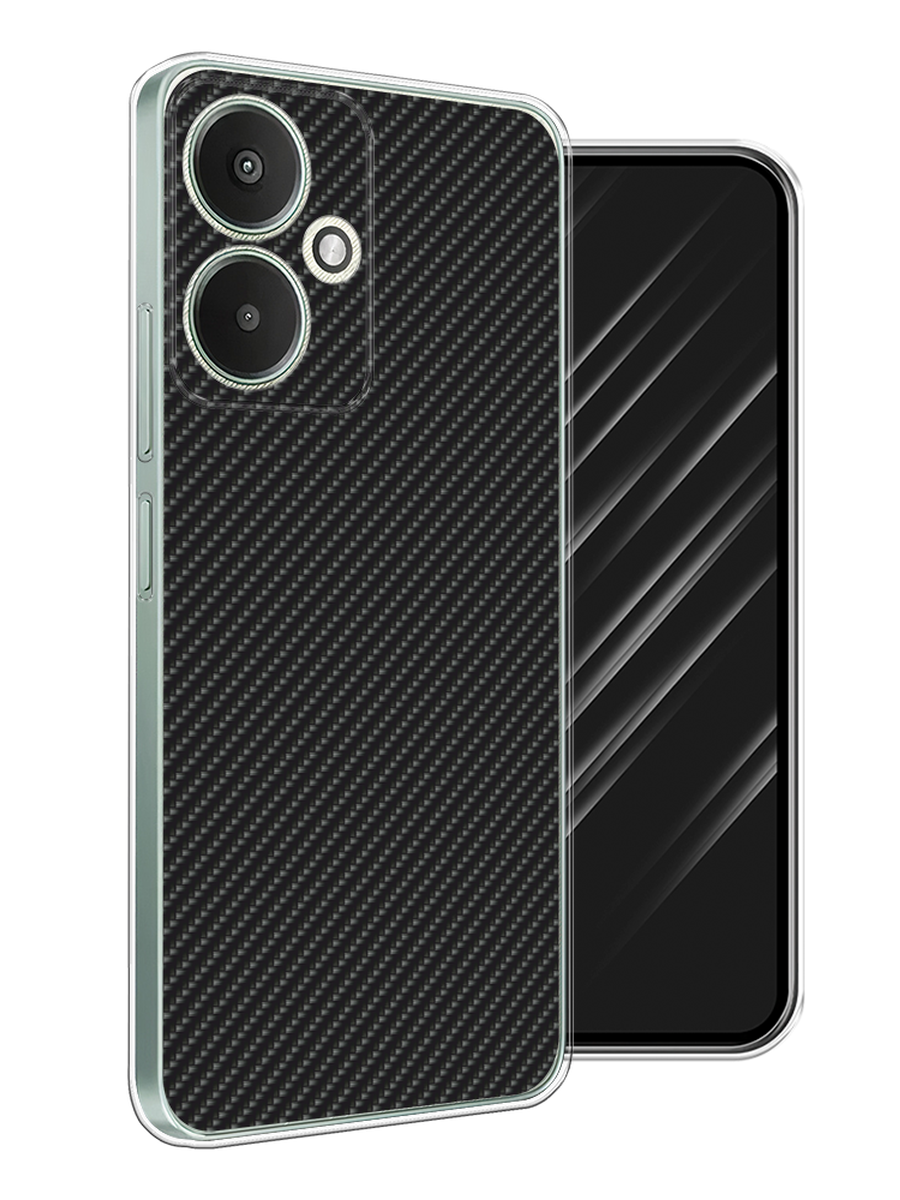 

Чехол Awog на Xiaomi Redmi 13C 5G/Redmi 13R 5G/Poco M6 5G "Черный карбон", 321350-1
