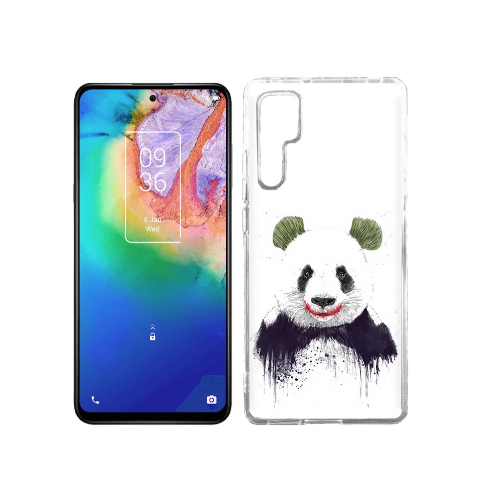 

Чехол MyPads Tocco для TCL 20 Pro панда джокер, Прозрачный, Tocco