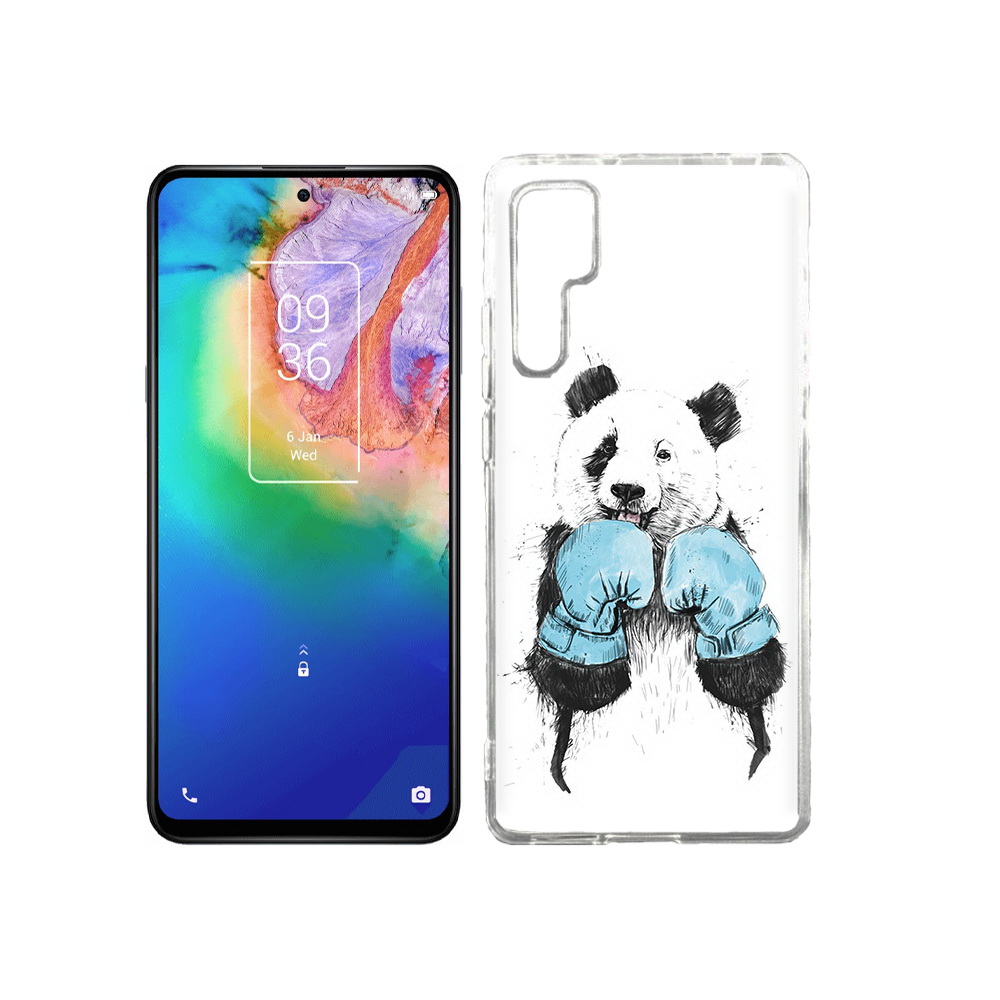 

Чехол MyPads Tocco для TCL 20 Pro панда боксер, Прозрачный, Tocco
