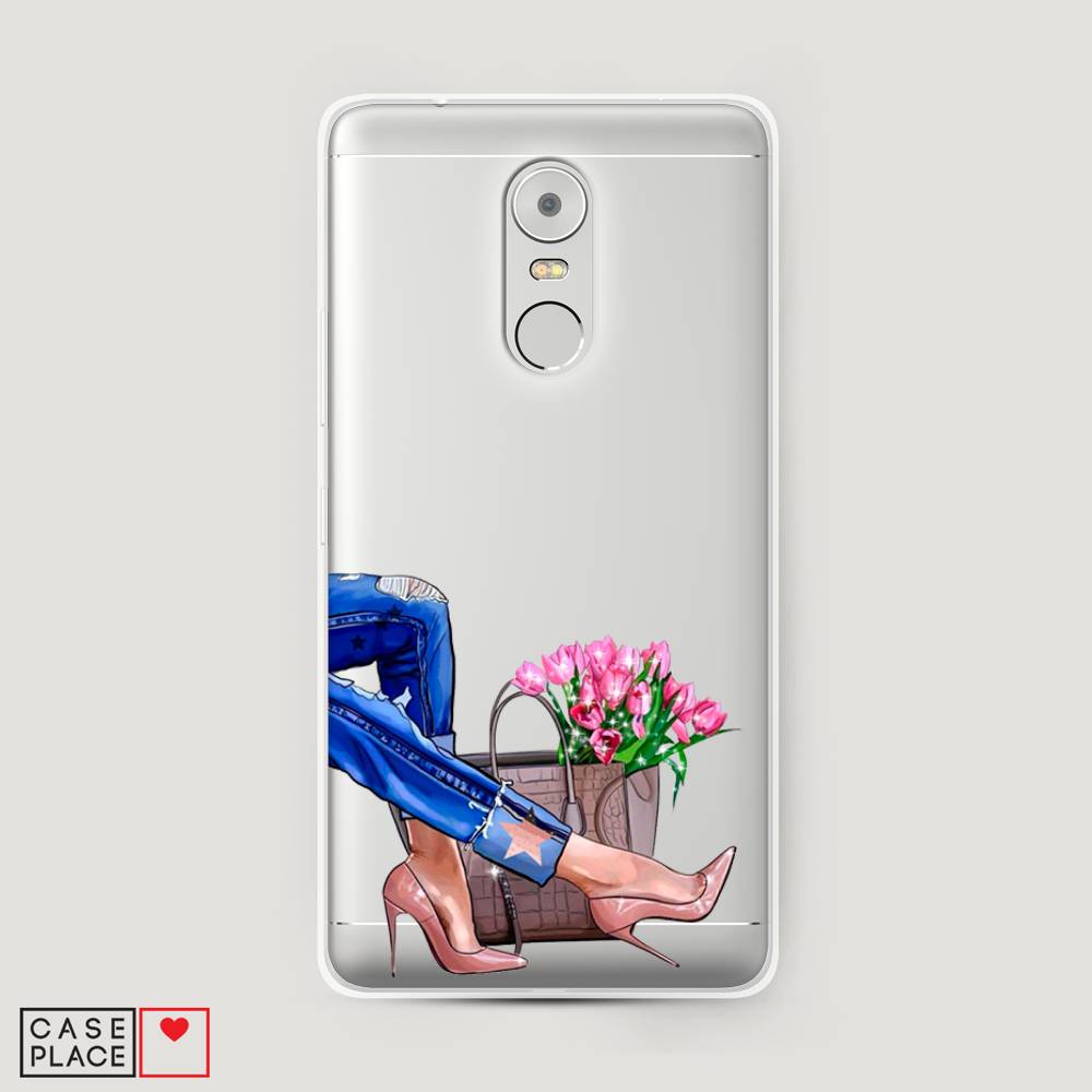 

Чехол Awog на Lenovo K6 Note / Леново K6 Note "Каблучки", Голубой;коричневый;розовый, 112250-7