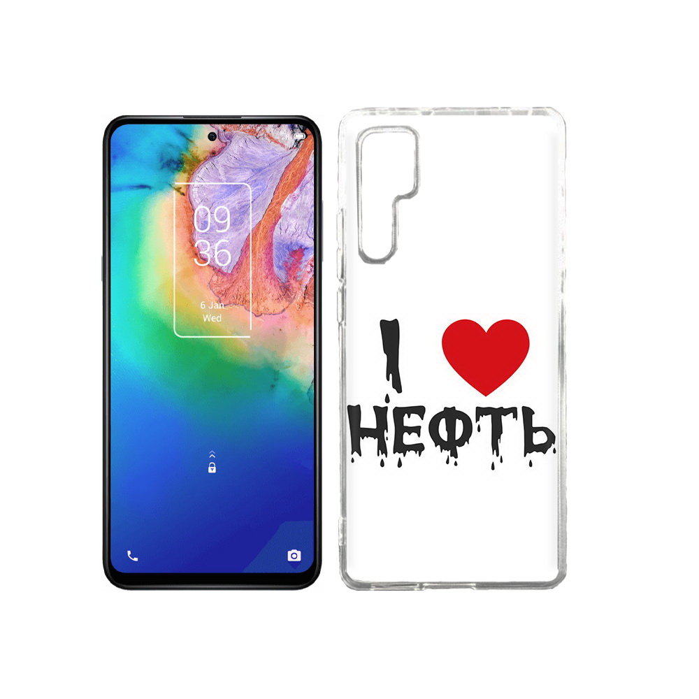 

Чехол MyPads Tocco для TCL 20 Pro нефть, Прозрачный, Tocco