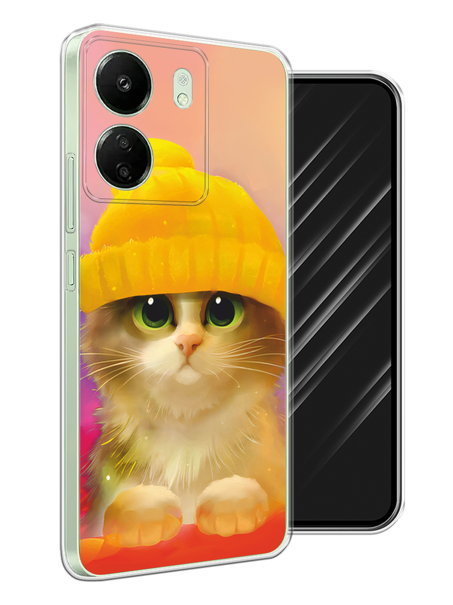 

Чехол Awog на Xiaomi Redmi 13C/Poco C65 "Котенок в желтой шапке", Желтый, 320650-1