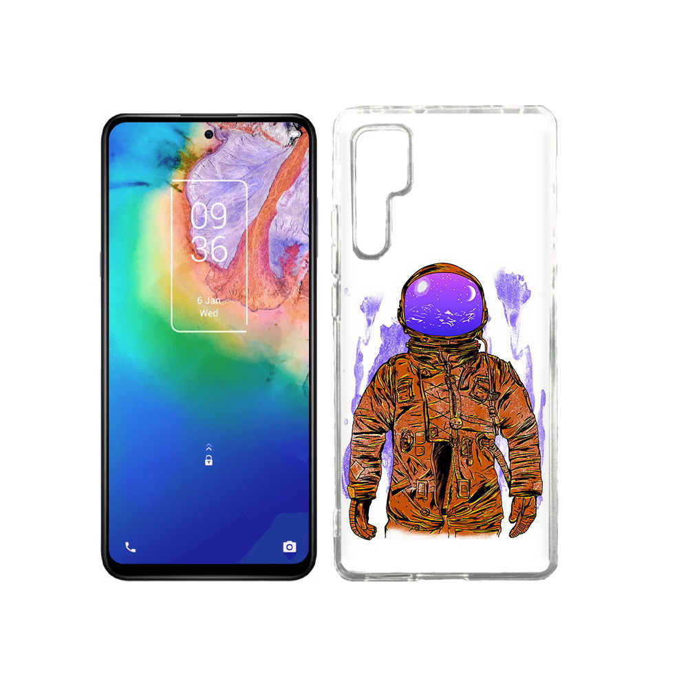 

Чехол MyPads Tocco для TCL 20 Pro нарисованный мужчина в скафандре, Прозрачный, Tocco