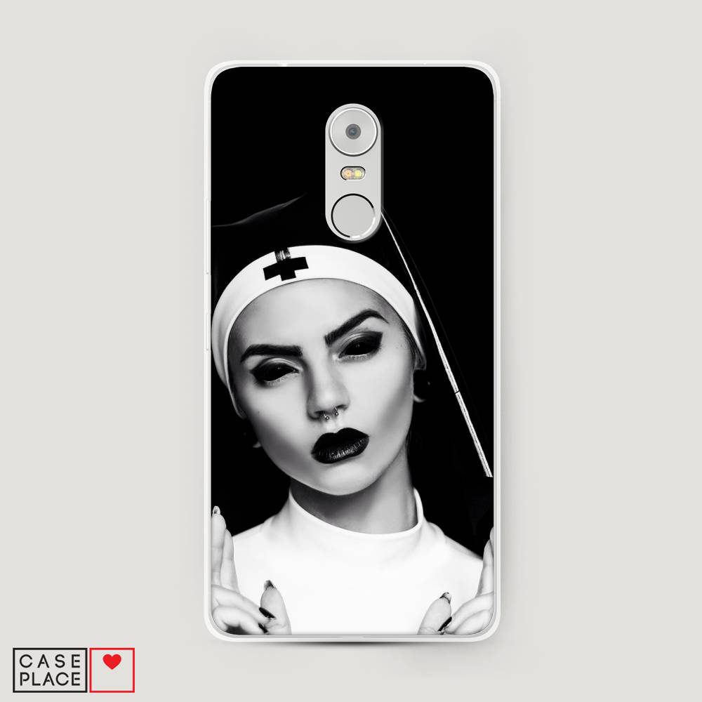 

Чехол Awog на Lenovo K6 Note / Леново K6 Note "Черная монашка", Серый;черный, 112250-9