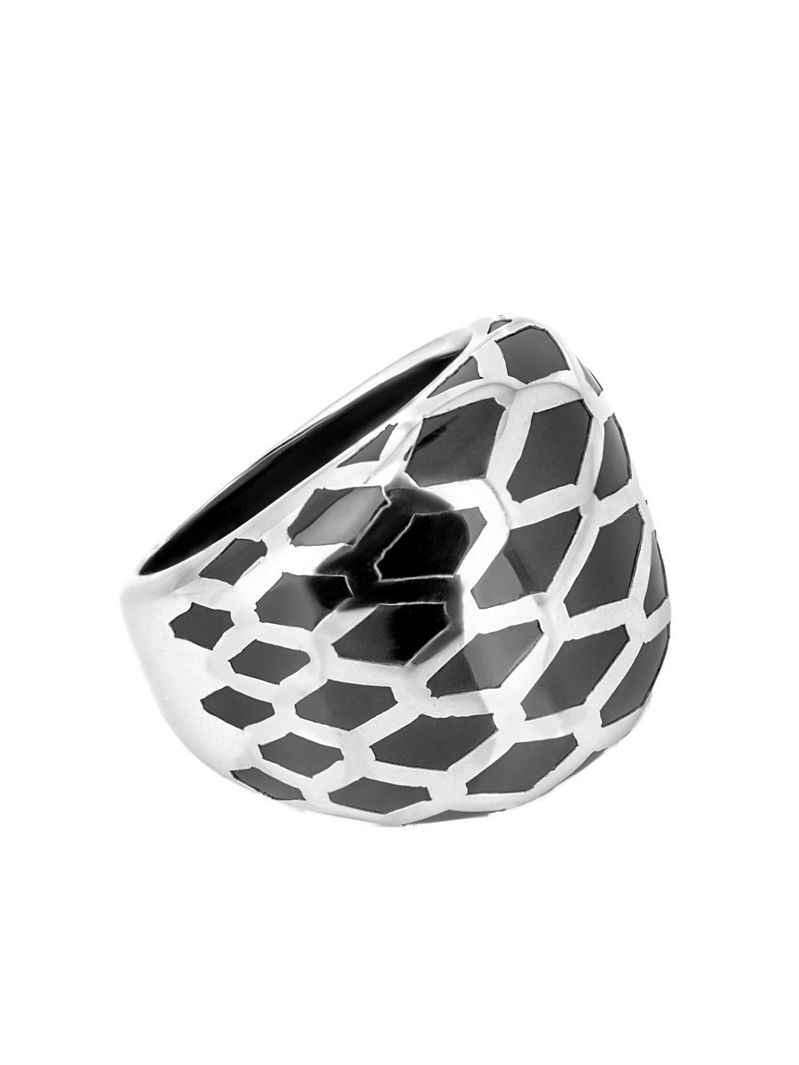 Кольцо из серебра р. 17 L-Silver 169-KORMV01, эмаль
