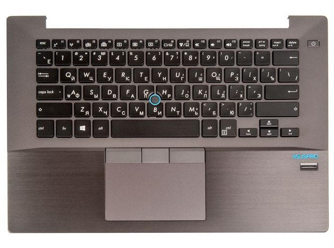 клавиатура для ноутбука Asus BU403UA-1A с топкейсом и подсветкой  черная