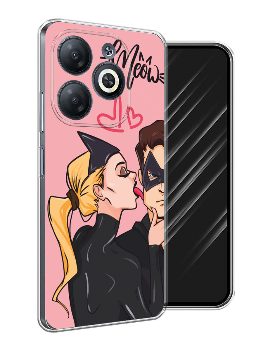 

Чехол Awog на Infinix Smart 8 Plus "Kiss of Cat Woman", Розовый;черный;бежевый, 3105550-1