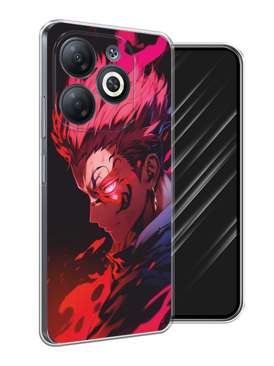 

Чехол Awog на Infinix Smart 8 Plus "Взгляд Сукуны", Розовый;красный;черный, 3105550-1