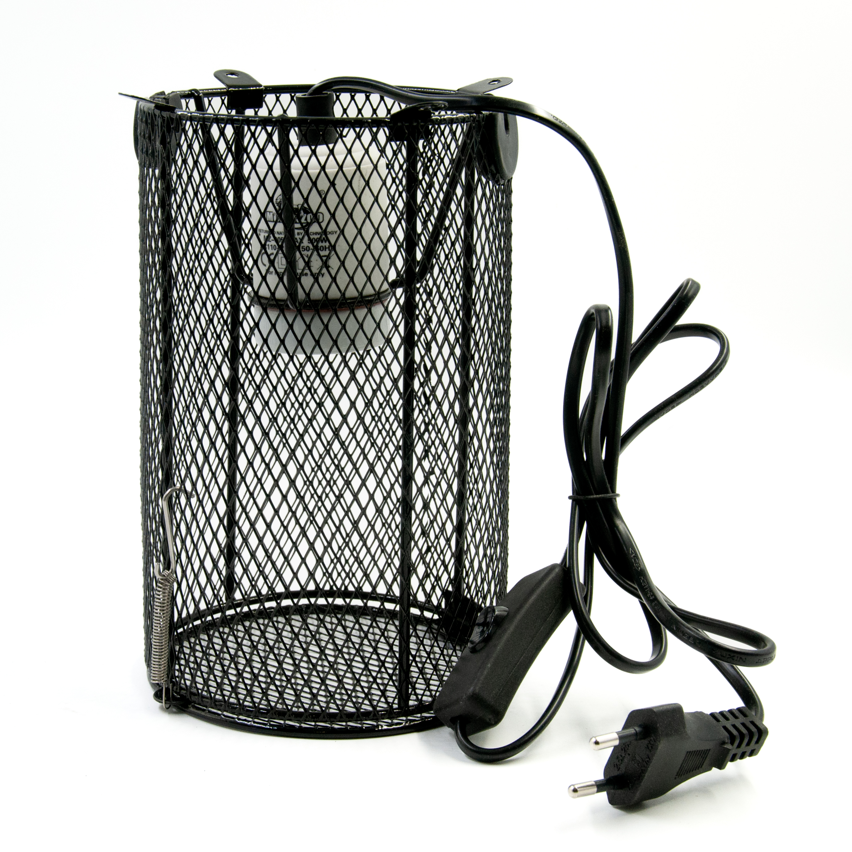 Патрон для террариумов MCLANZOO Е27,чёрный, керамический, 12.8х18,2 см