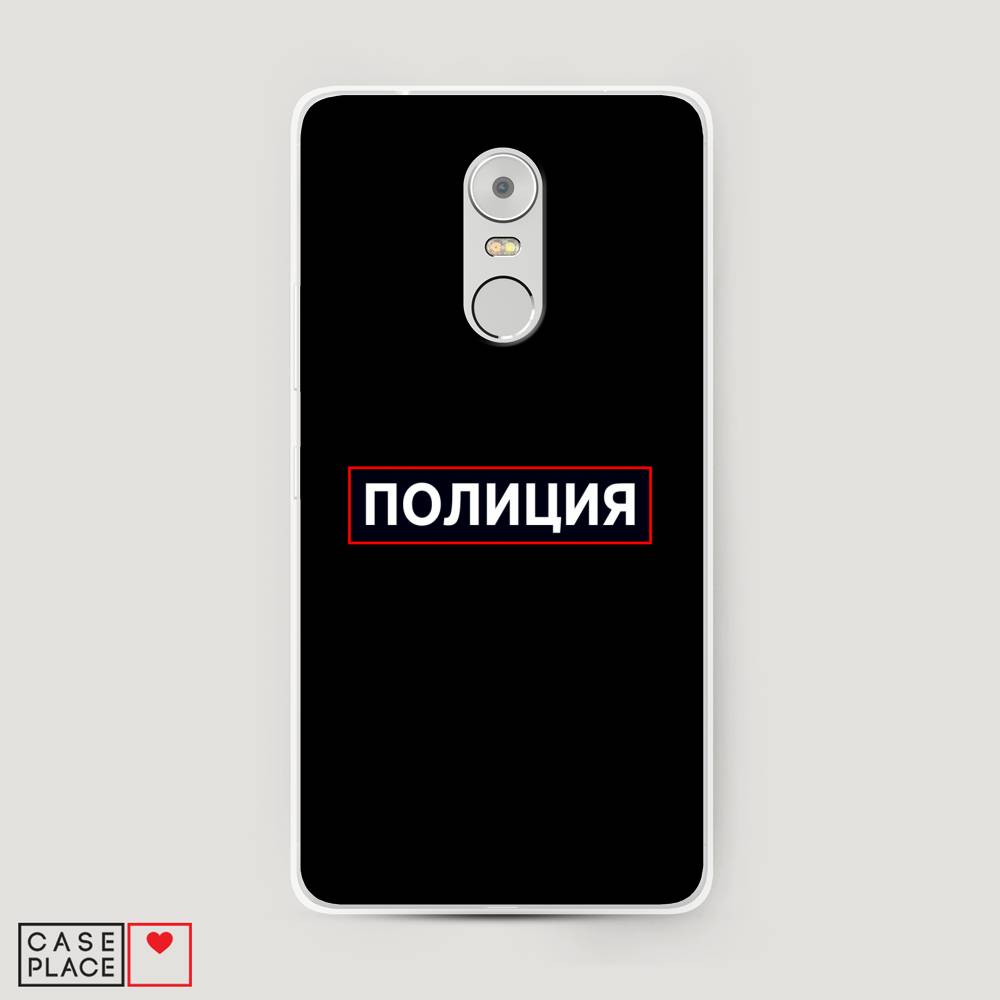 

Чехол Awog на Lenovo K6 Note / Леново K6 Note "Police logo", Черный;белый;красный, 112250-5