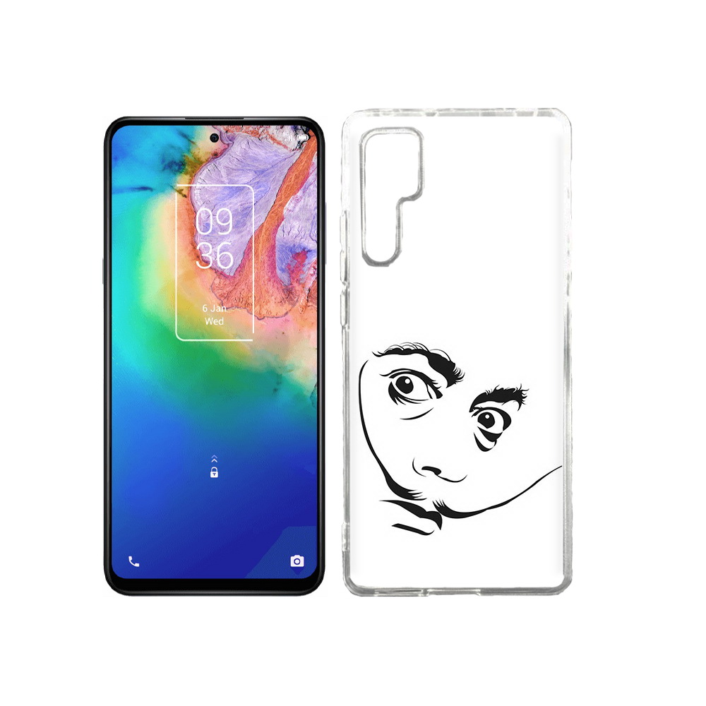 

Чехол MyPads Tocco для TCL 20 Pro мужчина с длинными усами, Прозрачный, Tocco