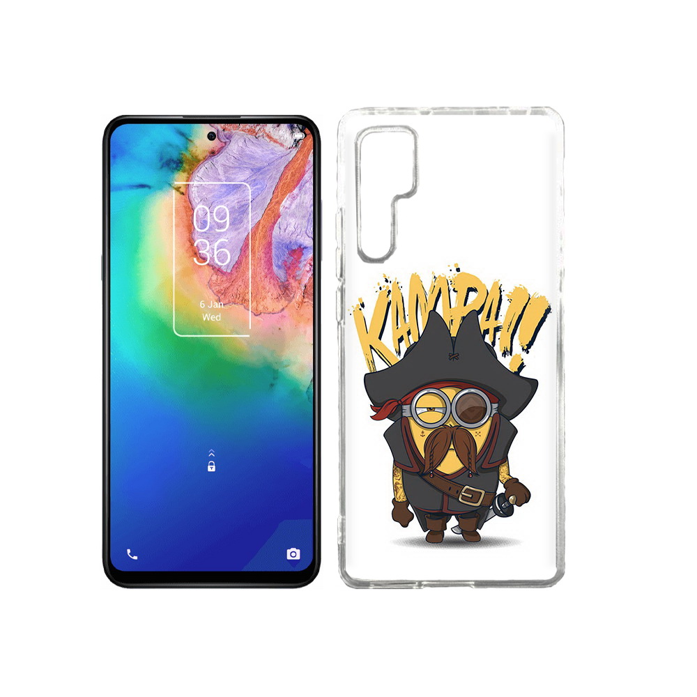 

Чехол MyPads Tocco для TCL 20 Pro миньон пират, Прозрачный, Tocco