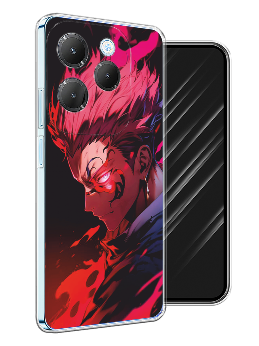 

Чехол Awog на Infinix Hot 40 Pro "Взгляд Сукуны", Розовый;красный;черный, 3105350-1