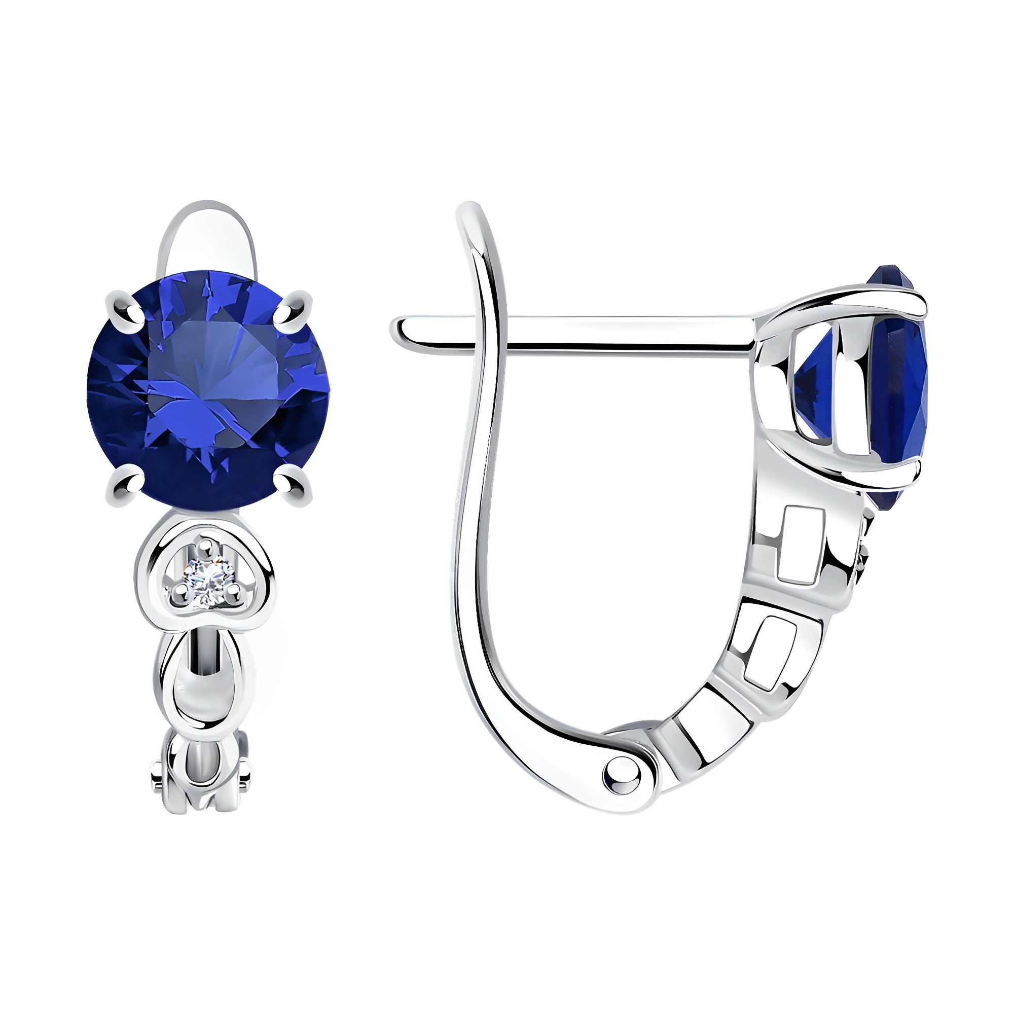 

Серьги из серебра Silver Fish 11-0217сапOZ, сапфир, 11-0217сапOZ