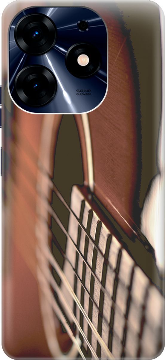 

Силиконовый чехол на Tecno Spark 10 Pro "Гитара", Бежевый;коричневый, 159558