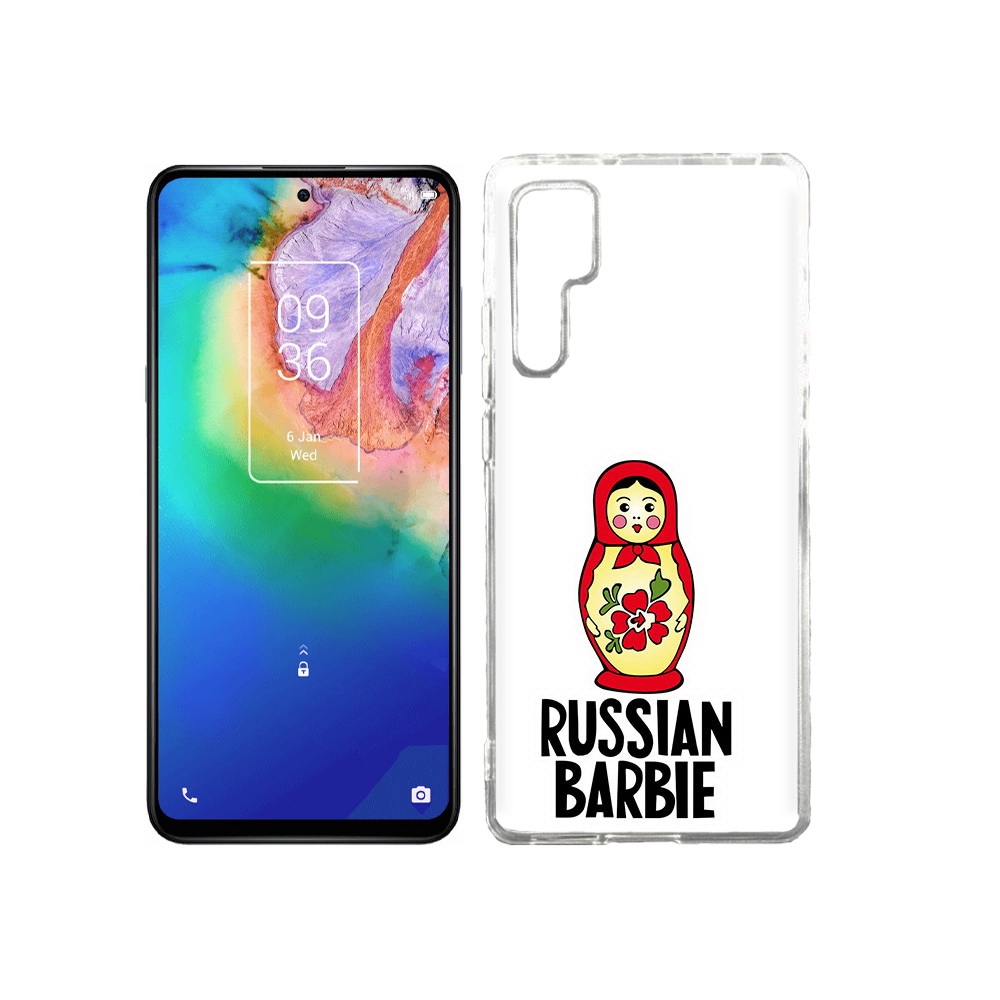 

Чехол MyPads Tocco для TCL 20 Pro матрешка, Прозрачный, Tocco