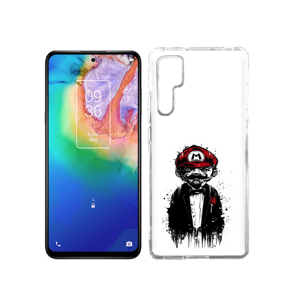 

Чехол MyPads Tocco для TCL 20 Pro марио, Прозрачный, Tocco