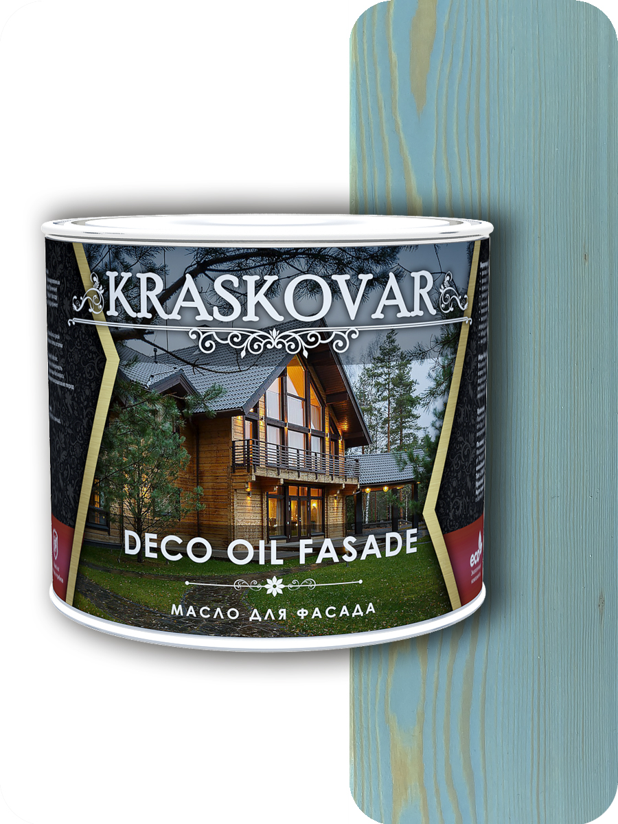 фото Масло для фасада kraskovar deco oil fasade волна 2,2л