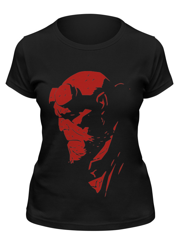 

Футболка женская Printio Hellboy (хеллбой) черная S, Черный, Hellboy (хеллбой)