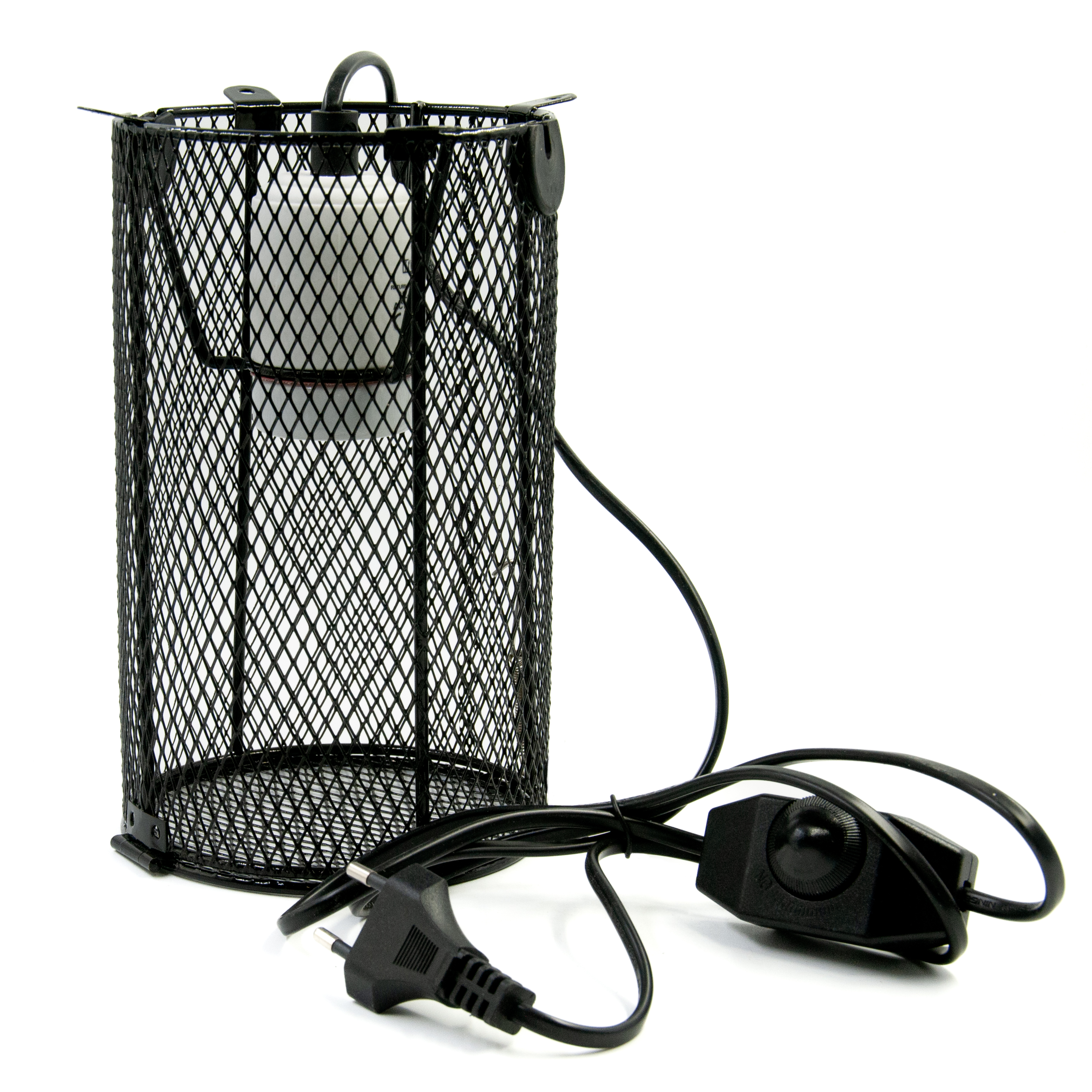 Патрон для террариумов MCLANZOO, чёрный, керамический, Е27, 12х20 см