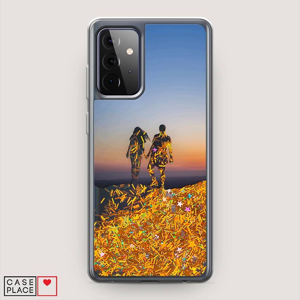 

Чехол Awog на Samsung Galaxy A72 / Самсунг A72 "Пара на краю света", Разноцветный, 2101990-1