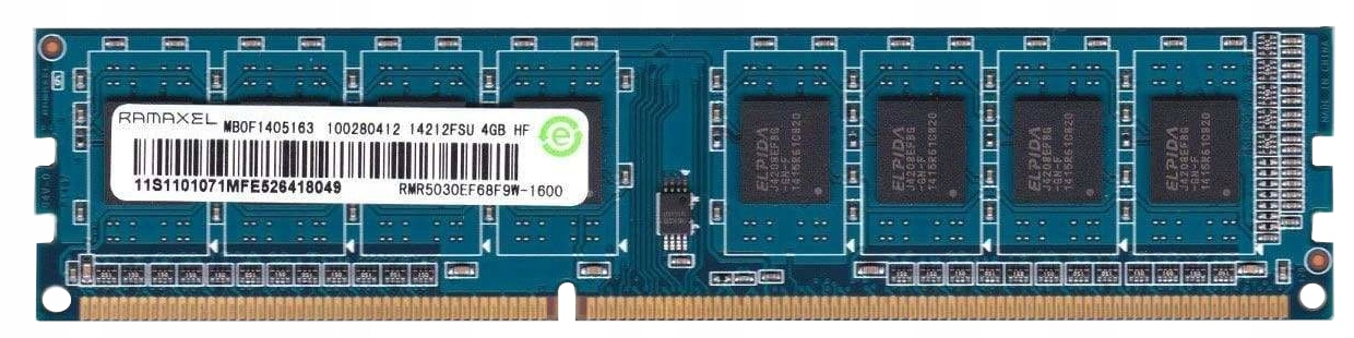 

Оперативная память (), DDR3L 1x4Gb, 1600MHz