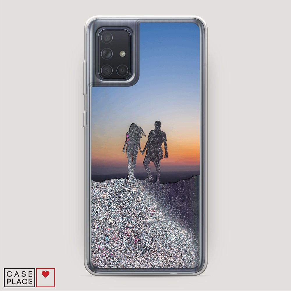 

Чехол Awog на Samsung Galaxy A71 4G "Пара на краю света", Разноцветный, 29091-1