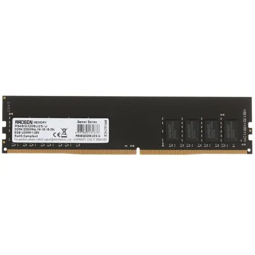 

Оперативная память AMD (R948G3206U2S-U), DDR4 1x8Gb, 3200MHz