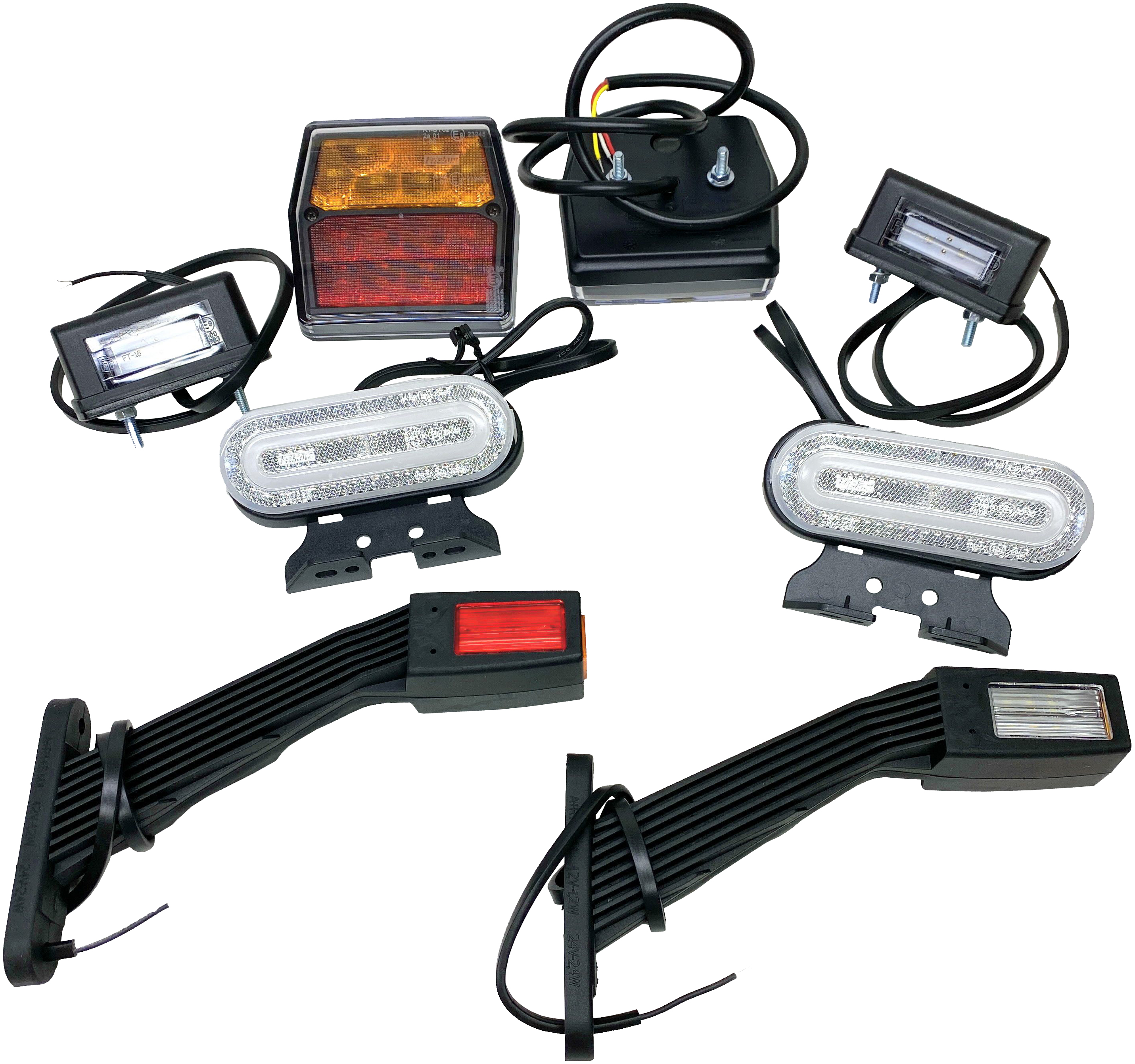 

Комплект диодных фонарей для легкового прицепа, FRILP