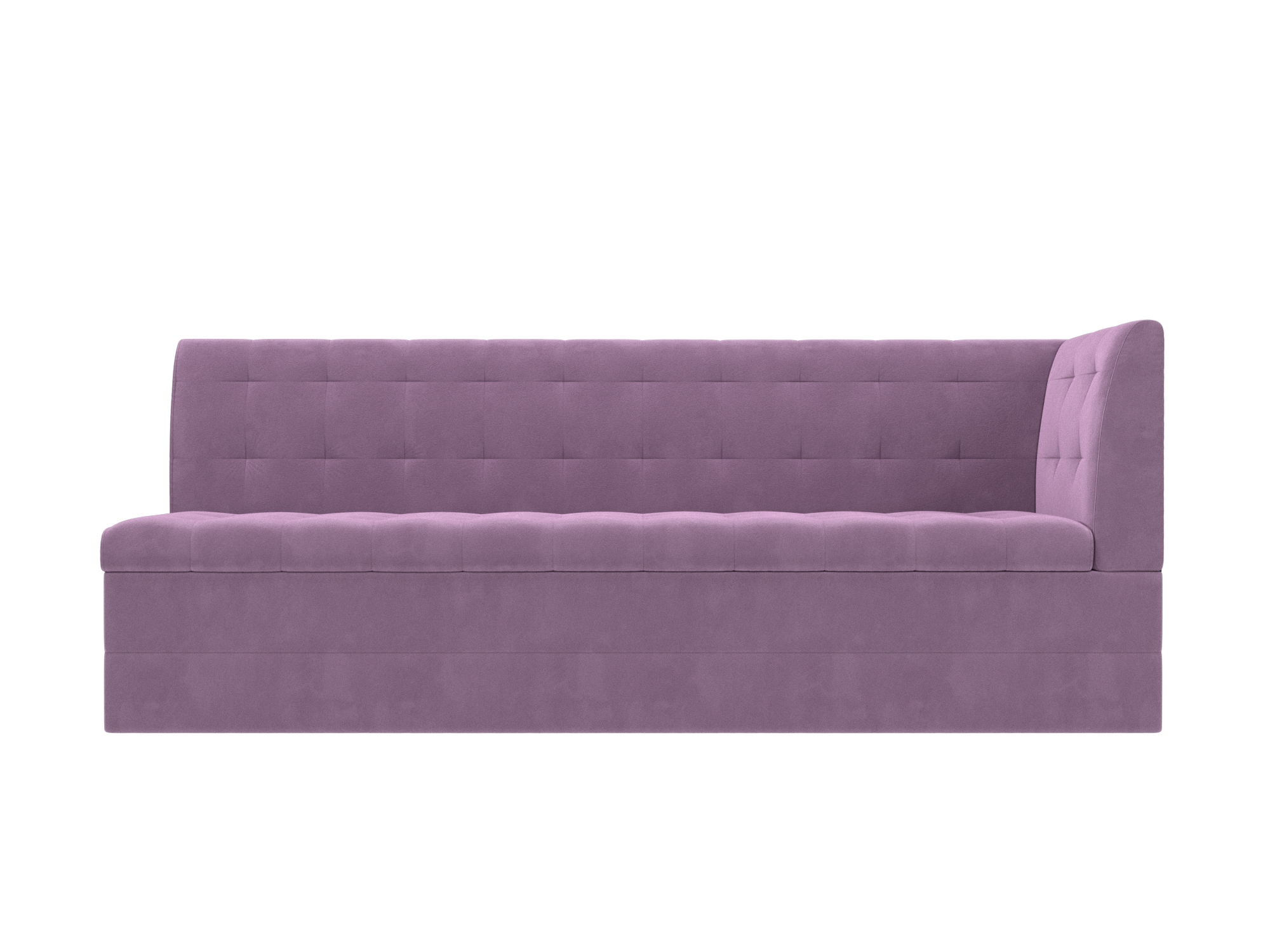 

Кухонный угловой диван 4Home Бриз, 181x62x85см, дельфин, сиреневый, микровельвет, Бриз