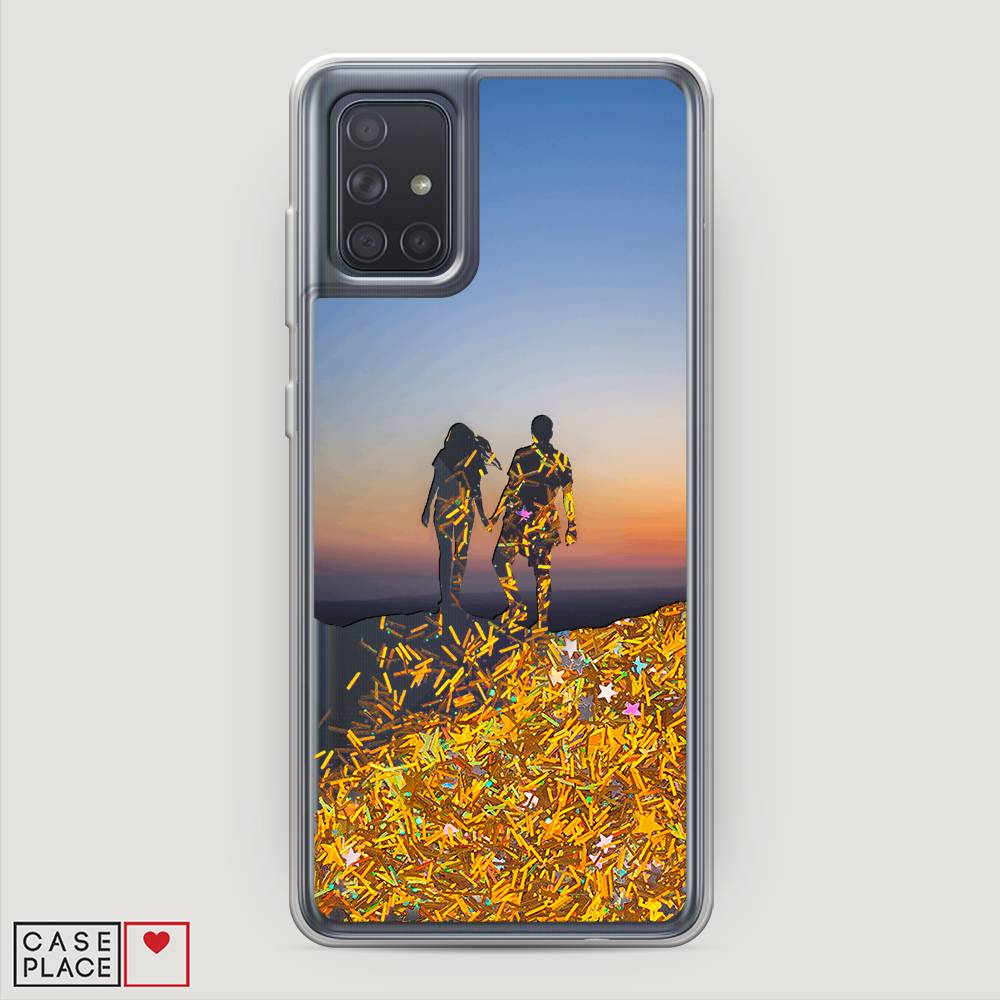 

Чехол Awog на Samsung Galaxy A71 4G "Пара на краю света", Разноцветный, 29090-1