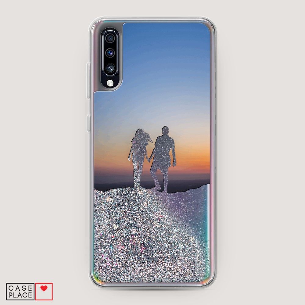 

Чехол Awog на Samsung Galaxy A70 "Пара на краю света", Разноцветный, 28191-1