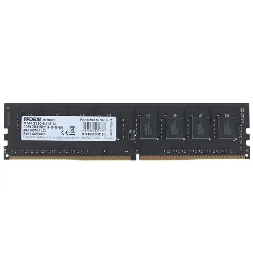 

Оперативная память AMD (R744G2606U1S-U), DDR4 1x4Gb, 2666MHz