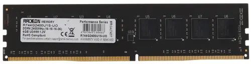 

Оперативная память AMD (R744G2400U1S-UO), DDR4 1x4Gb, 2400MHz