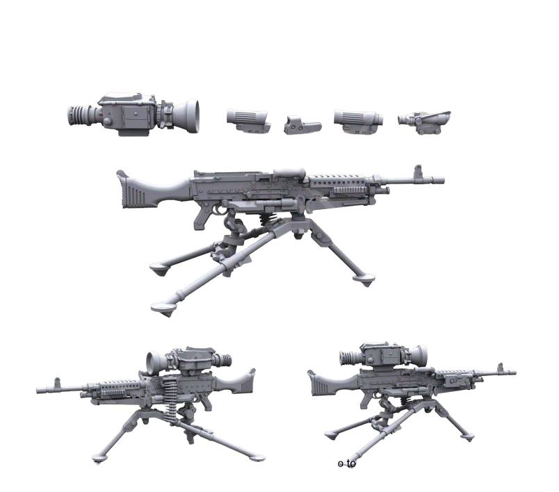 

LRE35015 Пулемт M240B 7.62мм на треножном станке M122