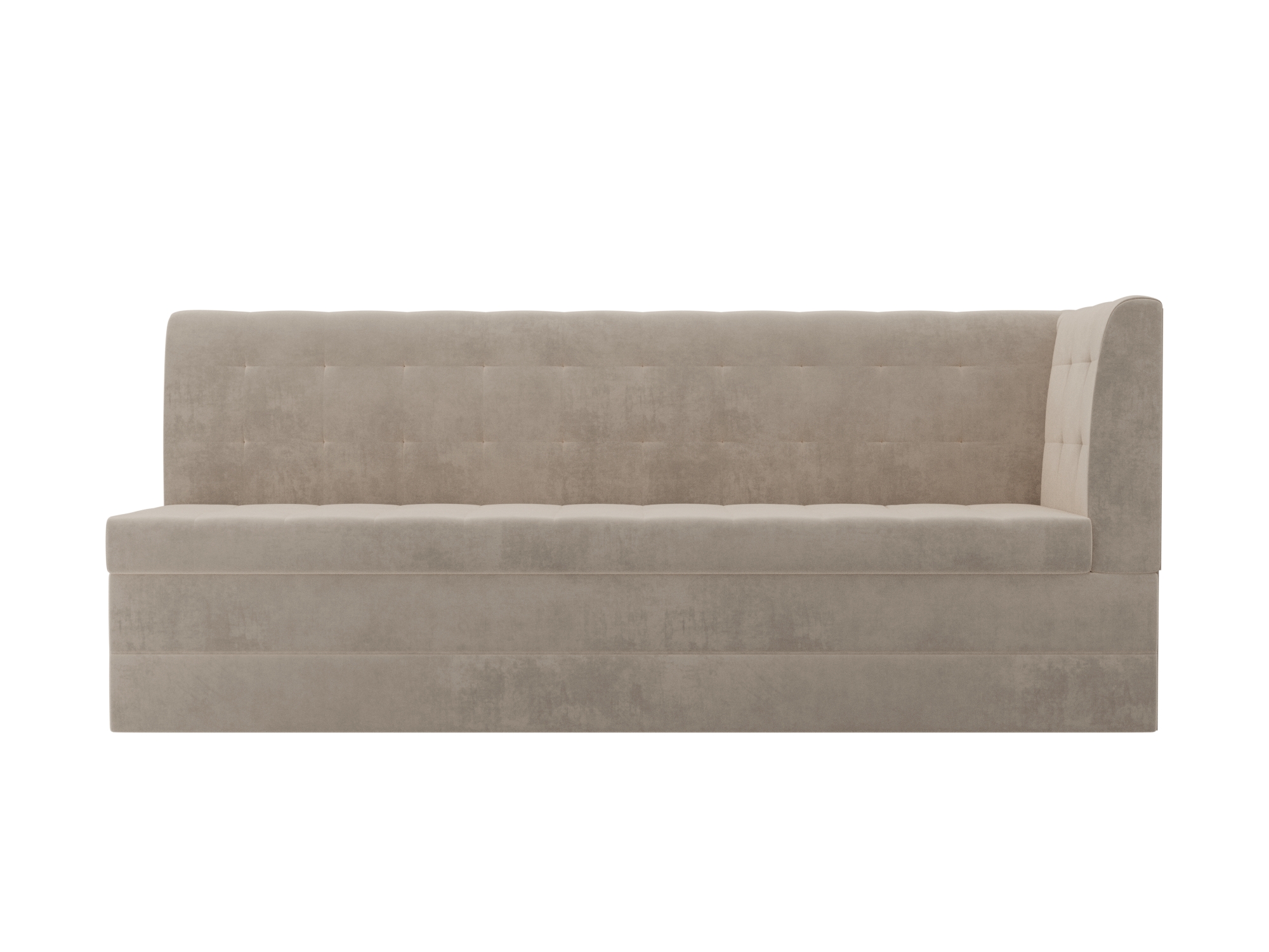 

Кухонный угловой диван 4Home Бриз, 181x62x85см, дельфин, бежевый, велюр, Бриз