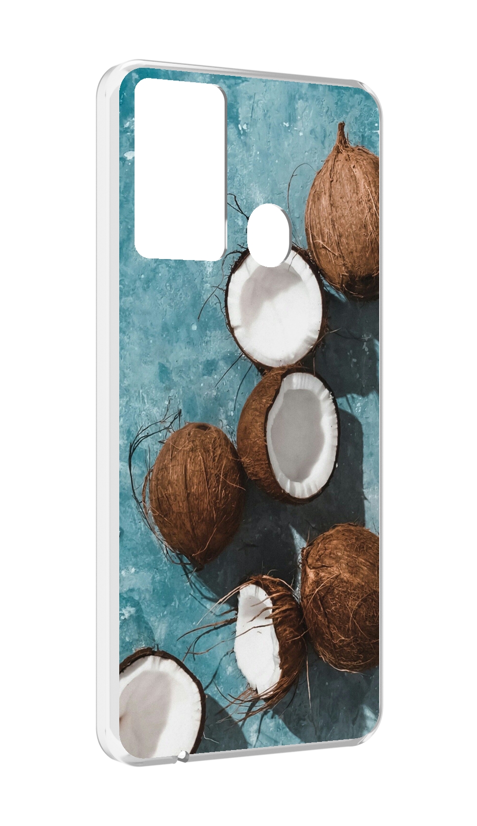 

Чехол MyPads красивые-кокосы для Itel P37/Itel Vision 2S, Прозрачный, Tocco