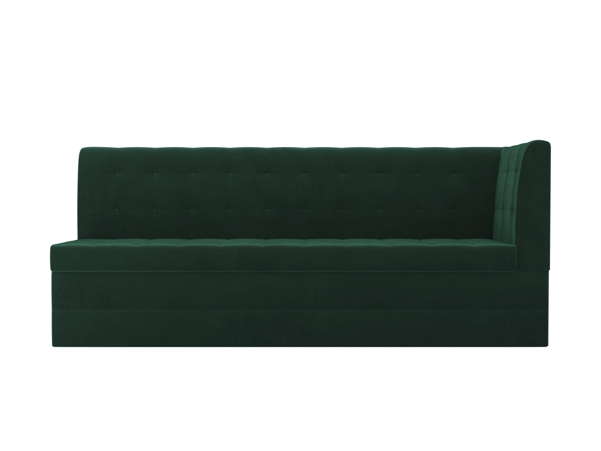 

Кухонный угловой диван 4Home Бриз, 181x62x85см, дельфин, зеленый, велюр, Бриз