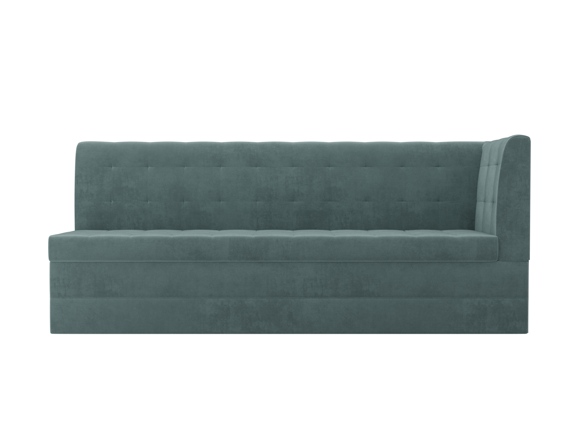 

Кухонный угловой диван 4Home Бриз, 181x62x85см, дельфин, бирюзовый, велюр, Бриз