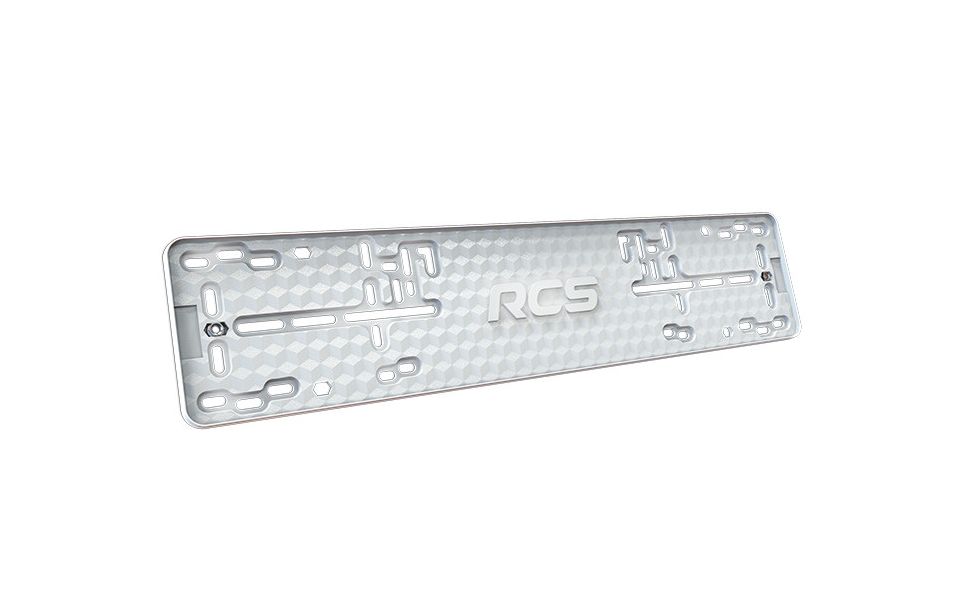 Рамка знака номерного антивандальная пластиковая 1шт. белая Light RCS P02010