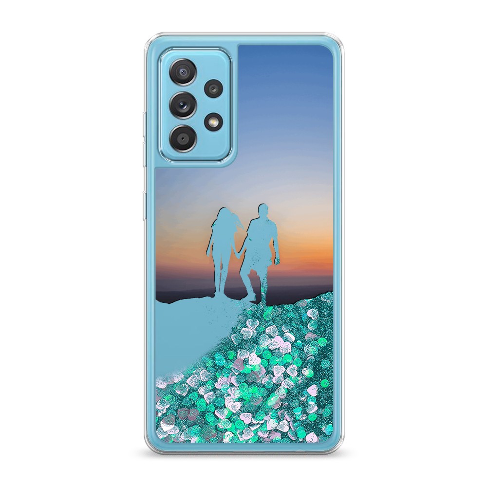 

Жидкий чехол с блестками "Пара на краю света" на Samsung Galaxy A52, 2102495-1