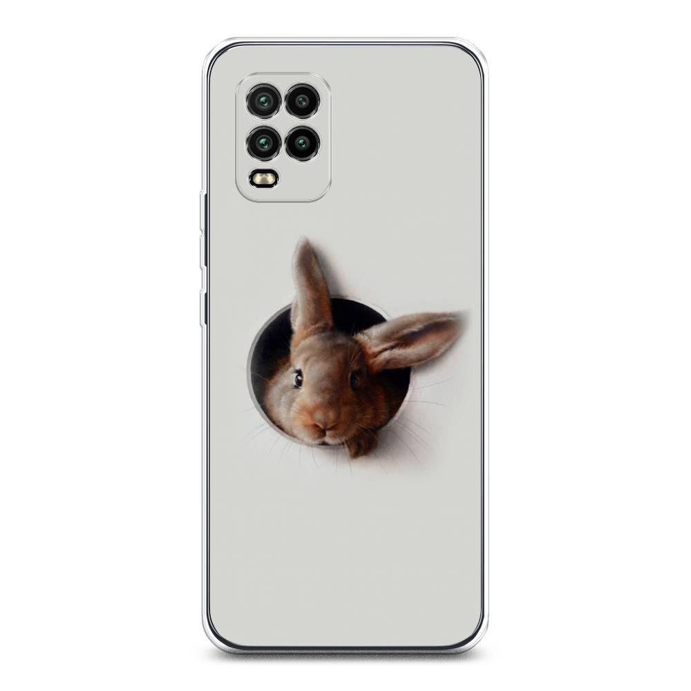 

Чехол на Xiaomi Mi 10 Lite "Любопытный кролик", Серый;коричневый, 38550-1
