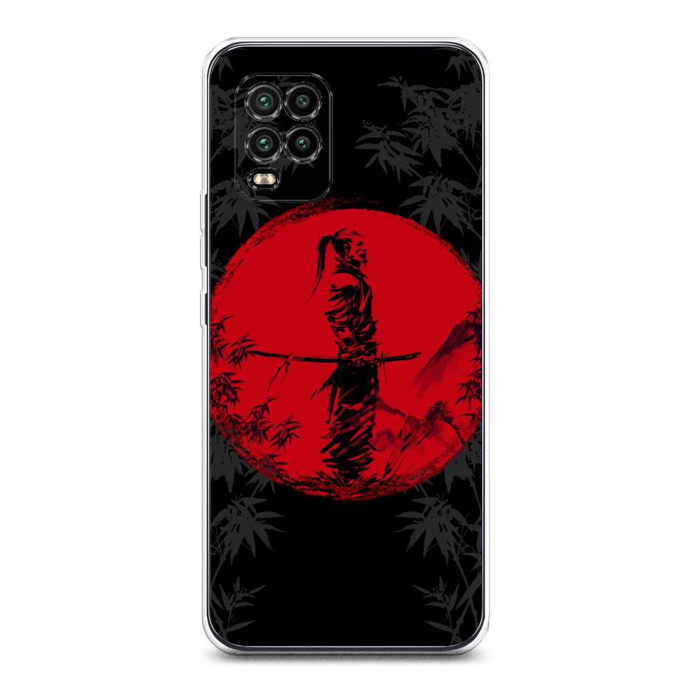 

Чехол на Xiaomi Mi 10 Lite "Самурай на красном фоне", Черный;красный;серый, 38550-4