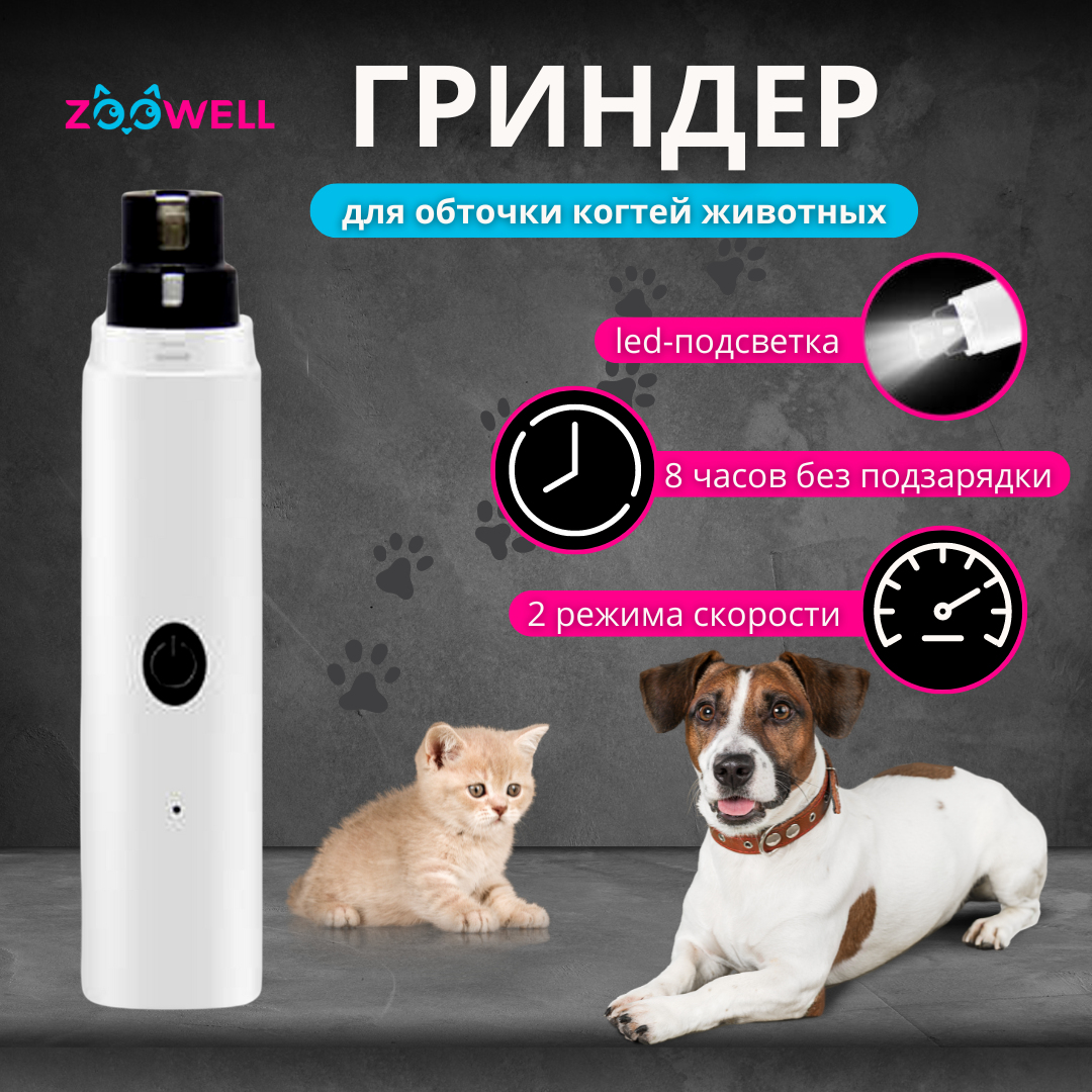 Гриндер для собаки ZooWell наждачная бумага, 13 см