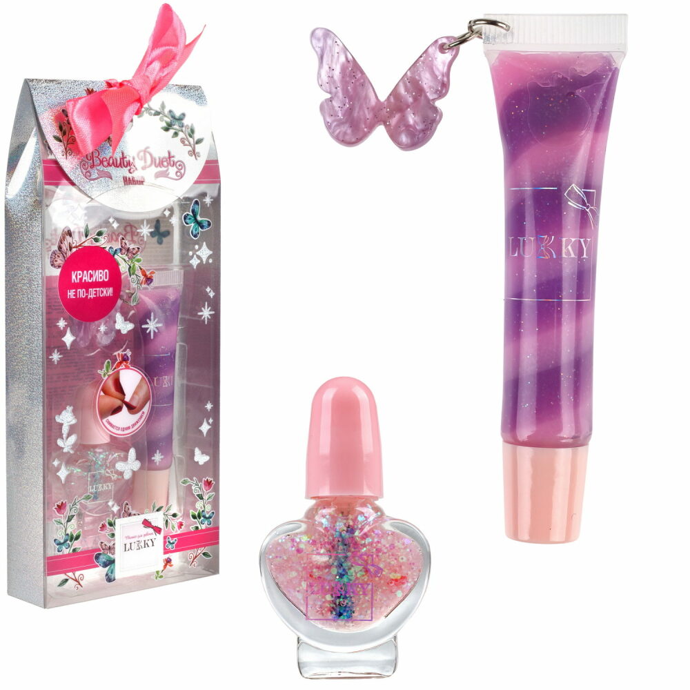 

Набор косметики для девочки Lukky Beauty Duet, в ассортименте, Розовый, Т24417