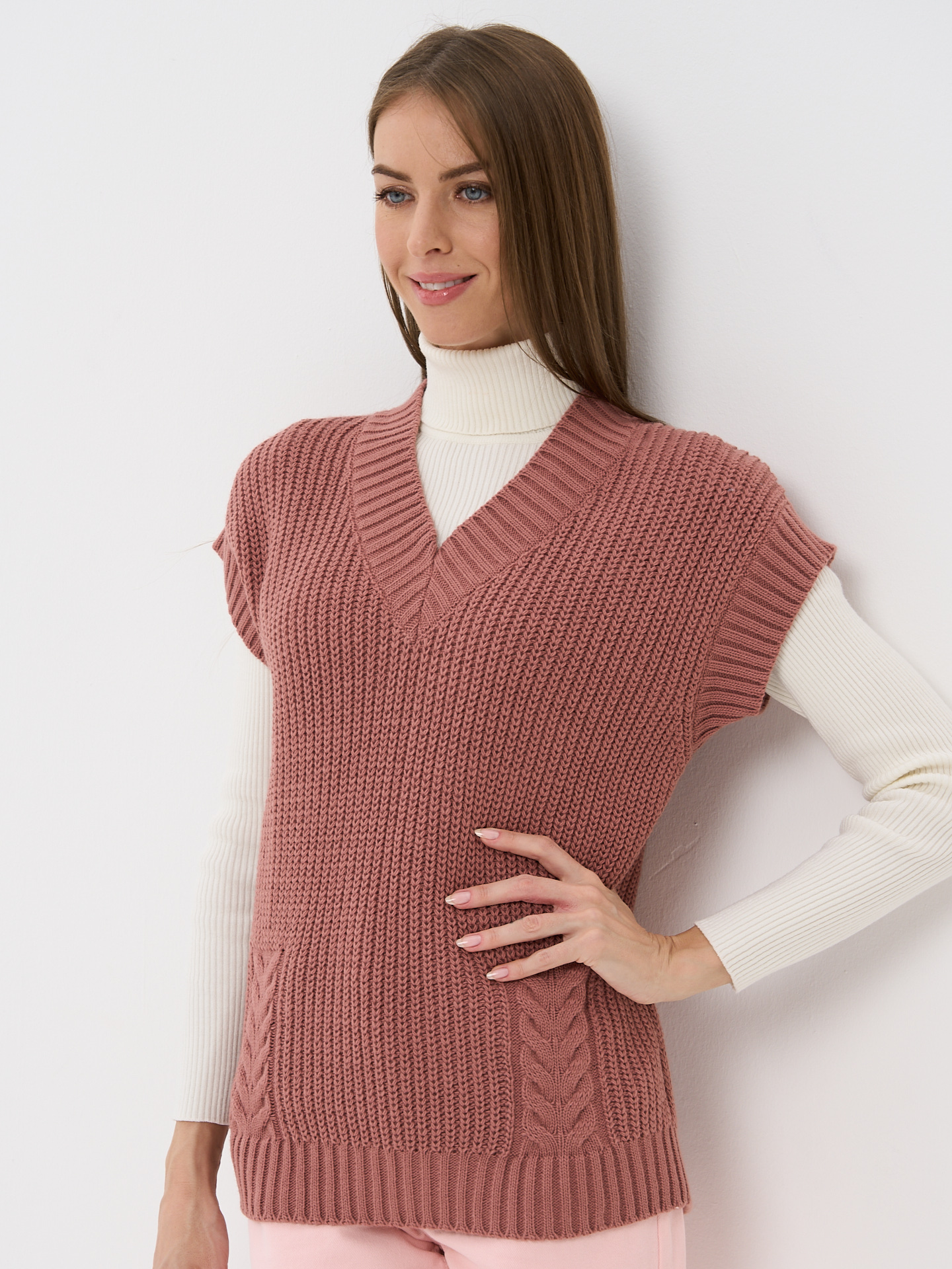 

Жилет женский BE YOU 7232-14108 розовый 48-52 RU, 7232-14108