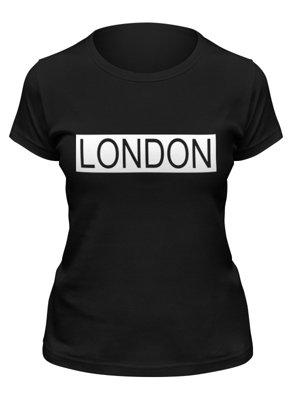 

Футболка женская Printio london черная S, Черный, "london"