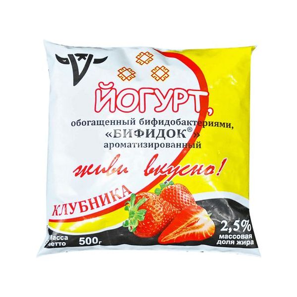 

Йогурт СЗ Сернурский клубничный 2,5% бзмж 500 г