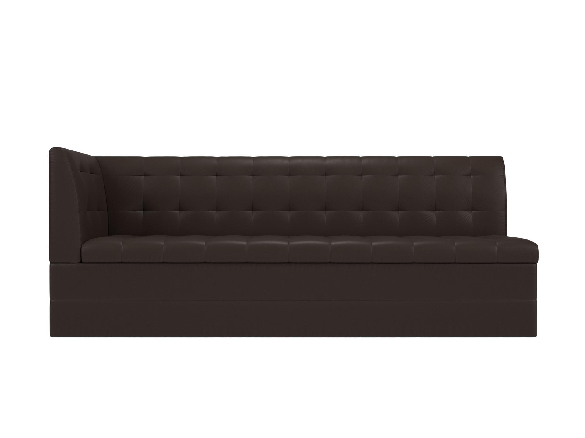 

Кухонный угловой диван 4Home Бриз, 181x62x85см, дельфин, коричневый, экокожа, Бриз