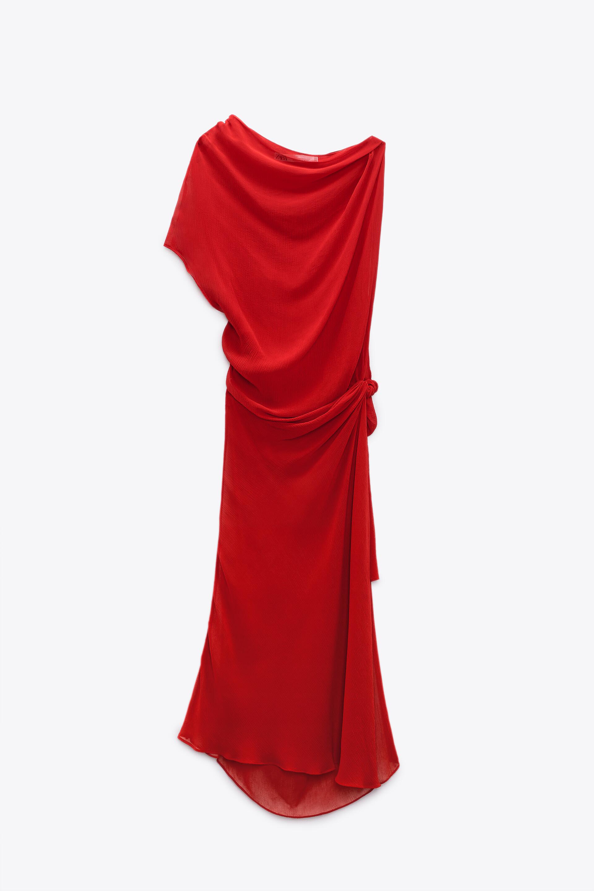 

Туника женская ZARA 02532761 красная M (доставка из-за рубежа), Красный, 02532761